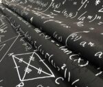 Blackboard Math Patterned Drapery and Sofa Fabric - Image 8