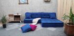 Blue Big Floor Cushion Corner for Indoor and Outdoor - Image 9