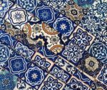 Blue Ceramic Patterned Fabric - Image 5
