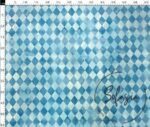 Blue Checkerboard Pattern Fabric - Image 3