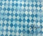 Blue Checkerboard Pattern Fabric - Image 5