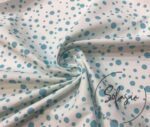 Blue Droplet Pattern Fabric