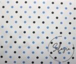 Blue Gray Fabric with Small Poles (Curtain and Sofa Fabrics)