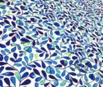 Blue Love Ladder Patterned Fabric - Image 4