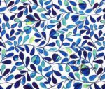 Blue Love Ladder Patterned Fabric - Image 5