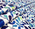 Blue Love Ladder Patterned Fabric - Image 7