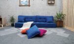 Large Blue Pillow in the Floor For Living Room - Image 7