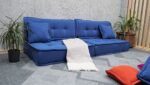 Large Blue Pillow in the Floor For Living Room - Image 4