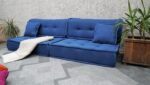 Large Blue Pillow in the Floor For Living Room - Image 5