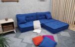 Large Blue Pillow in the Floor For Living Room - Image 2