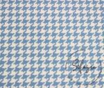 Blue Small Houndstooth Patterned Fabric - Image 4