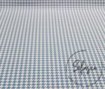 Blue Small Houndstooth Patterned Fabric - Image 8