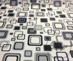 Blue Squares Patterned Fabric - Image 5