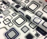 Blue Squares Patterned Fabric - Image 7