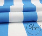 Blue Thick Striped Fabric - Image 5
