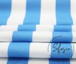 Blue Thick Striped Fabric - Image 6