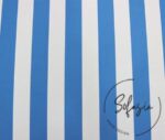 Blue Thick Striped Fabric - Image 7