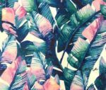 Blue Tropical Banana Leaf Sofa and Curtain Fabric - Image 3