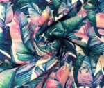 Blue Tropical Banana Leaf Sofa and Curtain Fabric - Image 4