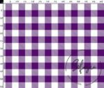 Blueberry Large Gingham Pattern Fabric