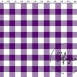 Blueberry Large Gingham Pattern Fabric
