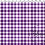 Blueberry Small Gingham Pattern Fabric