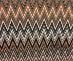 Brown Color Gradient Zigzag Fabric - Image 3
