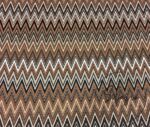 Brown Color Gradient Zigzag Fabric