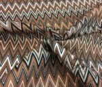 Brown Color Gradient Zigzag Fabric - Image 5