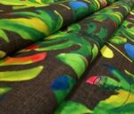 Brown Linen Camel Sole Patterned Fabric - Image 6