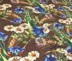 Brown Linen Spikes Patterned Fabric - Image 8
