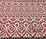 Burgundy Ikat Patterned Fabric - Image 5