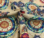 Burlap Backdrop Ethnic Mandala Patterned Fabric - Image 5