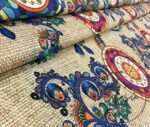 Burlap Backdrop Ethnic Mandala Patterned Fabric - Image 7