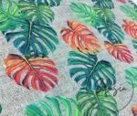 Burlap Backdrop Orange Camel Fabric - Image 3