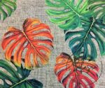 Burlap Backdrop Orange Camel Fabric