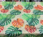 Burlap Backdrop Orange Camel Fabric - Image 4