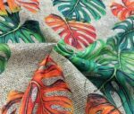 Burlap Backdrop Orange Camel Fabric - Image 6