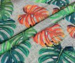 Burlap Backdrop Orange Camel Fabric - Image 8