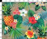 Burlap Backdrop Pineapple Pattern Fabric - Image 5