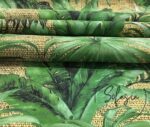 Burlap Backdrop Tropical Leaf Fabric - Image 5