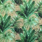 Burlap Backdrop Tropical Leaf Fabric - Image 6
