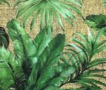 Burlap Backdrop Tropical Leaf Fabric - Image 7