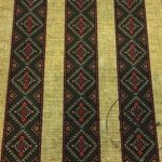Burlap Floor Ethnic Striped Fabric 01
