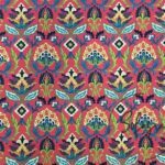 Burnt Orange Color Tapestry Patterned Sofa Upholstery Fabric