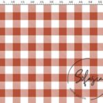 Caramel Large Gingham Patterned Fabric