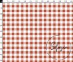 Caramel Small Gingham Patterned Fabric