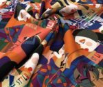 Carnival Collage Pattern Fabric - Image 5