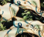 Chain Tropical Leaf Pattern Curtain and Sofa Fabric - Image 4