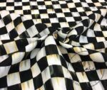 Checkered Fabric with Oil Painting Effect - Image 5